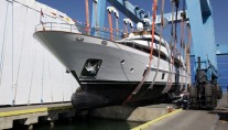Launch of the Serenity yacht at Azimut-Benetti Groups Lusben company